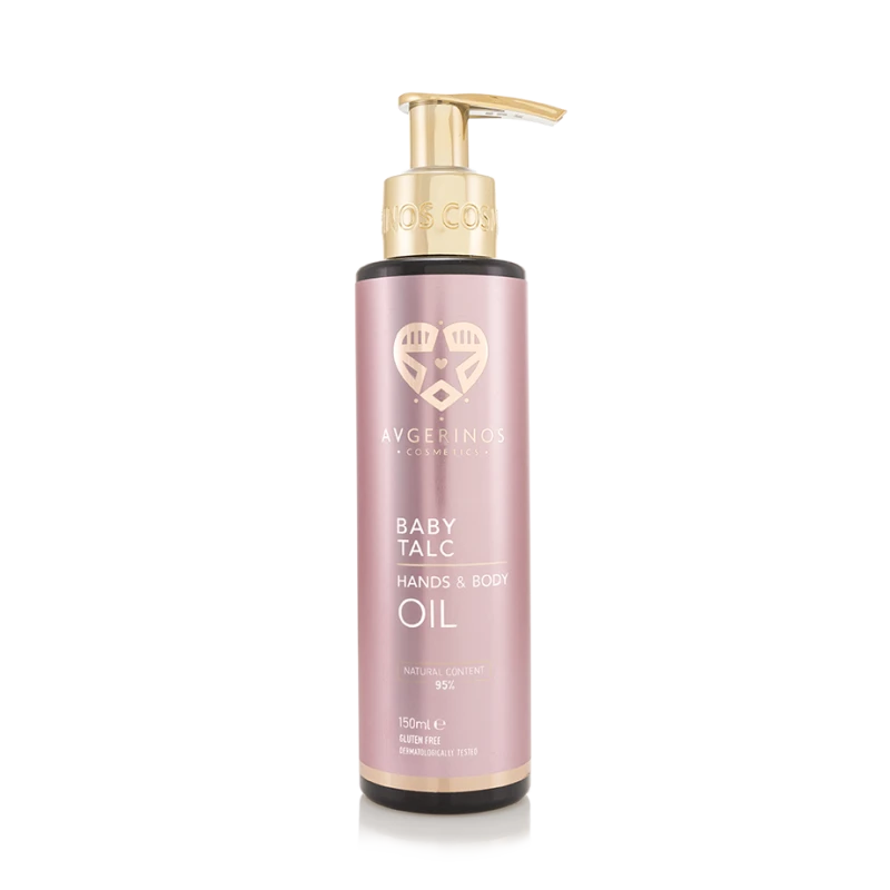 Avgerinos Cosmetics Baby Talc Hands & Body Oil Πολυχρηστικό Λάδι Χεριών & Σώματος 150ml