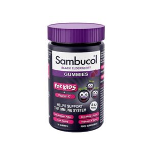 Sambucol Black Elderberry Kids & Vitamin C Για Την Ενίσχυση Του Ανοσοποιητικού, 30ζελεδάκια