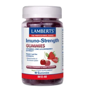 Lamberts Immuno-Strength Gummies με Φυσική Γεύση Κεράσι και Φράουλα, 60 Gummies