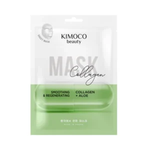 Kimoco Beauty Sheet Mask Aναζωογονητική Μάσκα Προσώπου με Κολλαγόνο και Αλόη, 23ml