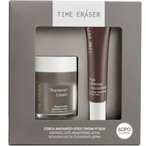 Time Eraser Promo Replenish Cream Αντιρυτιδική Κρέμα Προσώπου 50ml & Age Defense Concentrate 20ml