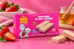 The Bee Bros Γκοφρετάκια με Μέλι & Φράουλα 135g