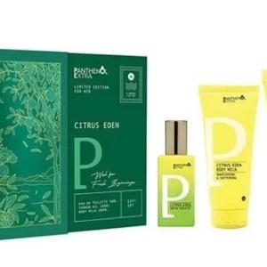 Panthenol Extra Promo Citrus Eden Wish for Fresh Beginnings με Citrus Eden Shower Gel Αφρόλουτρο για Θρέψη & Ενυδάτωση 200ml, Body Milk Ενυδατικό Γαλάκτωμα Σώματος 100ml & Eau De Toilette Γυναικείο Άρωμα 50ml